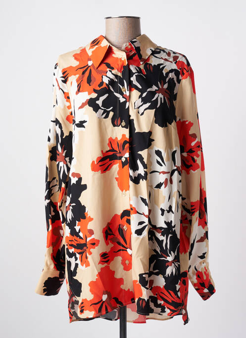 Cămașă imprimeu floral mâneci lungi bej IN WEAR femme