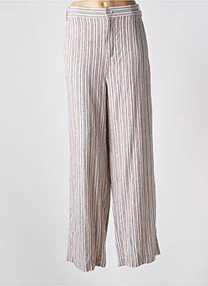 Pantalon evazat bej IN WEAR femeie