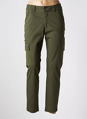 Pantalon cargo subțire verde KAFFE femeie