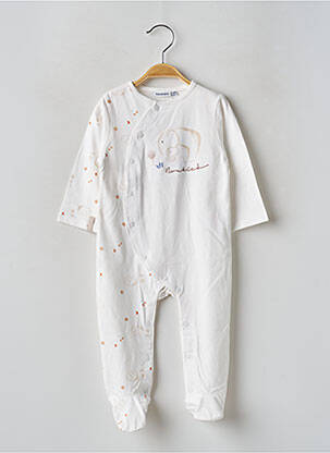 Pijama mâneci lungi alb NOUKIE'S copil