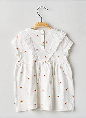 Rochie midi mâneci scurte mâneci scurte alb NOUKIE'S fată