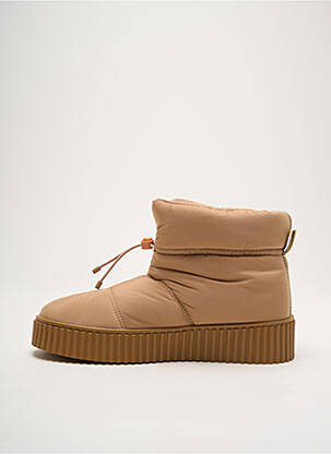 Botine/ghete material neted toc de 4 la 6 cm maro VANESSA WU femeie