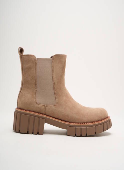 Botine/Ghete bej SIXTH SENS femeie