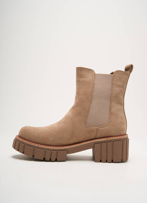 Botine/Ghete bej SIXTH SENS femeie