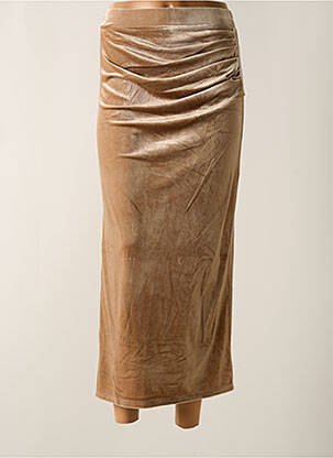 Fustă lungă bej AN' GE femeie