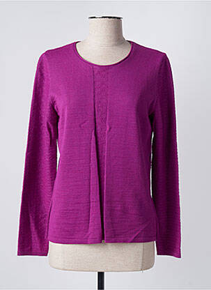 Pulover croială cambrată mâneci lungi violet SAINT CHARLES femeie