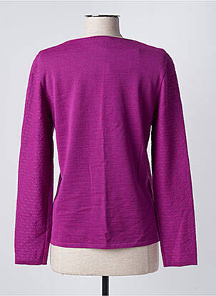 Pulover croială cambrată mâneci lungi violet SAINT CHARLES femeie