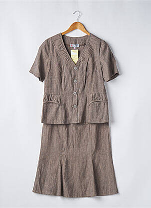 Set fustă maro TELMAIL femeie