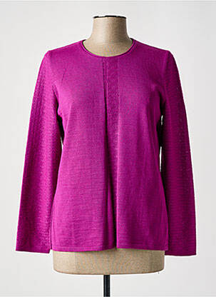 Pulover croială cambrată mâneci lungi violet SAINT CHARLES femeie
