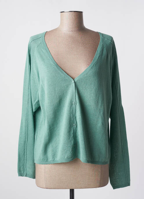 Vestă cu mâneci lungi verde GUITARE femeie