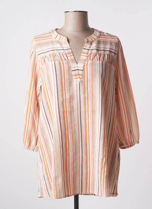 Tunică mâneci lungi bej FRANSA femeie