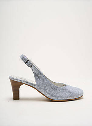 Pantofi cu toc argintiu INEA femeie