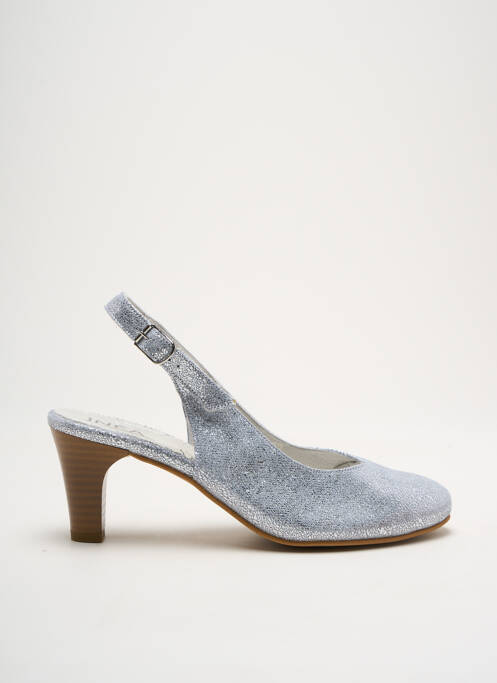 Pantofi cu toc argintiu INEA femeie