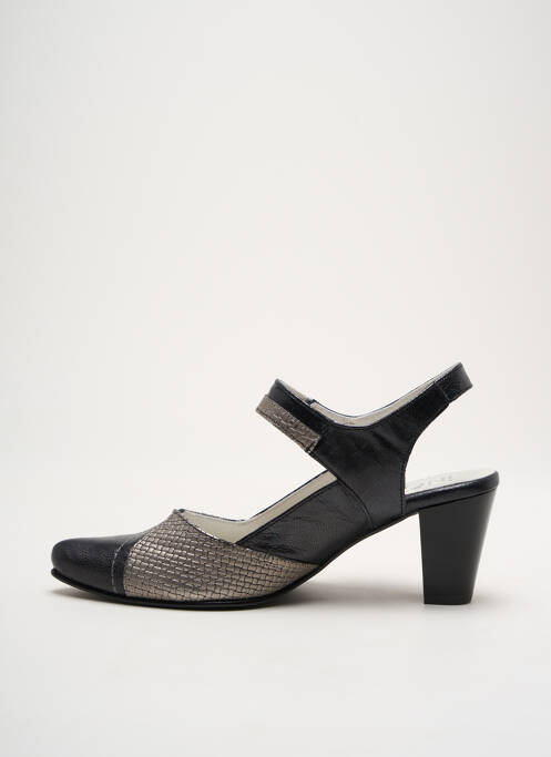 Pantofi cu toc argintiu INEA femeie