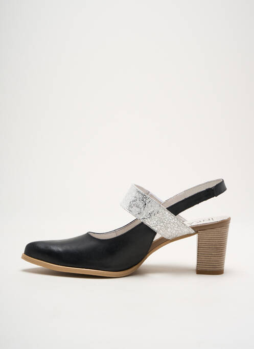 Pantofi cu toc argintiu INEA femeie