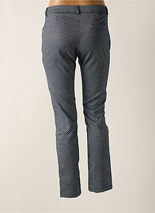 Pantalon slim buzunare albastru F.A.M. femeie