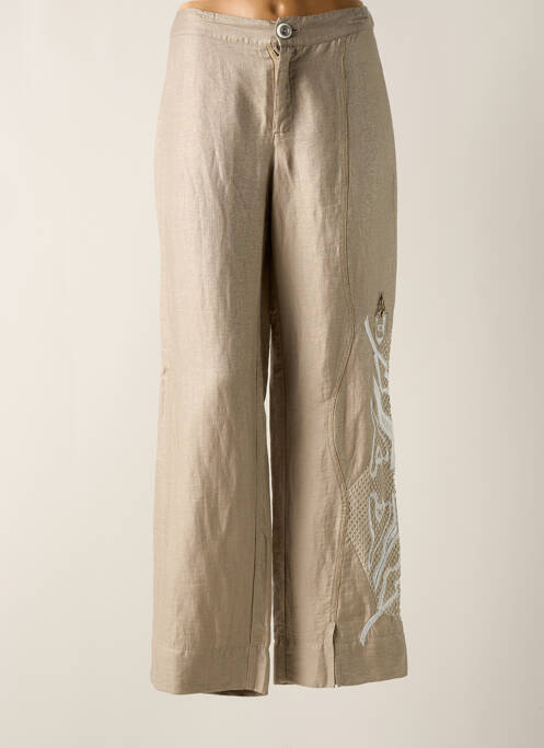 Pantalon drept bej ELISA CAVALETTI femeie