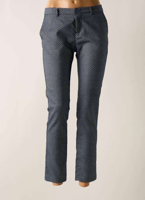 Pantalon slim albastru F.A.M. femeie