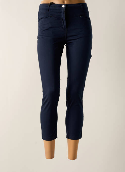 Pantalon trei sferturi albastru JULIE GUERLANDE femeie