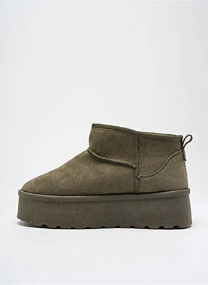 Botine/ghete umplută toc de 4 la 6 cm verde EXÉ femeie