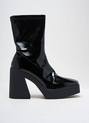 Botine/ghete închidere cu fermoar toc de 7 la 9 cm negru EXÉ femeie