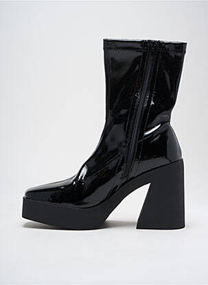 Botine/ghete închidere cu fermoar toc de 7 la 9 cm negru EXÉ femeie