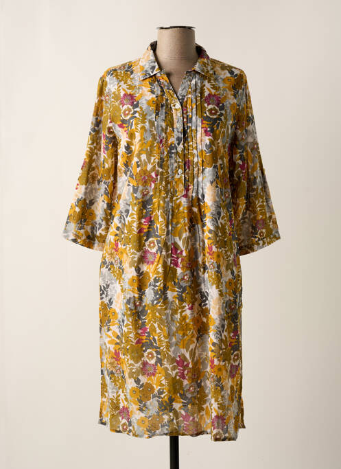 Rochie midi galben AGATHE & LOUISE femeie