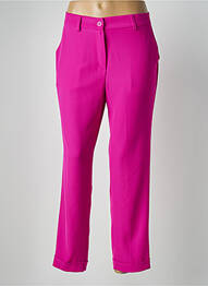 Pantalon drept închidere cu fermoar sub clapetă cu nasturi roz TINTA femme