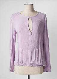Bluză guler rotund mâneci lungi violet GARCIA femeie
