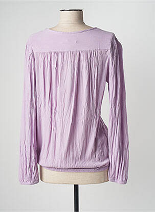 Bluză guler rotund mâneci lungi violet GARCIA femeie