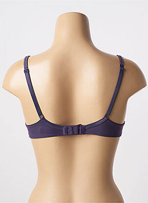 Sutien efect material satinat sutien cupe întregi cu decolteu înalt violet CONTURELLE femeie