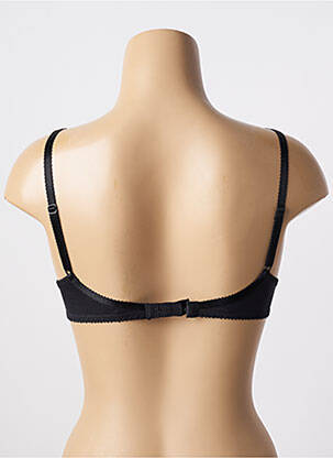 Sutien efect material satinat sutien balconet cu decolteu înalt negru WARNER'S femeie