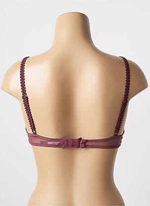 Sutien efect material satinat sutien cupe întregi cu decolteu înalt violet WONDERBRA femeie