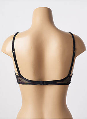 Sutien efect material satinat sutien cupe întregi cu decolteu înalt negru CACHAREL femeie