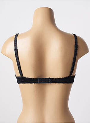 Sutien efect material satinat sutien balconet cu decolteu înalt negru WARNER'S femeie
