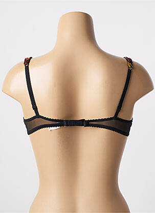 Sutien efect material satinat sutien balconet cu decolteu înalt negru AUBADE femeie