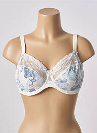 Sutien efect material satinat sutien cupe întregi cu decolteu înalt bej CONTURELLE femme