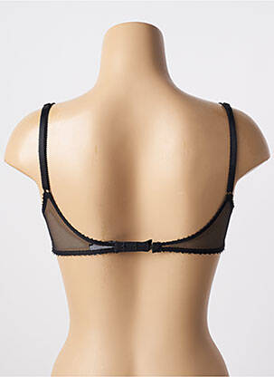 Sutien efect material satinat sutien cupe întregi cu decolteu înalt negru WARNER'S femeie