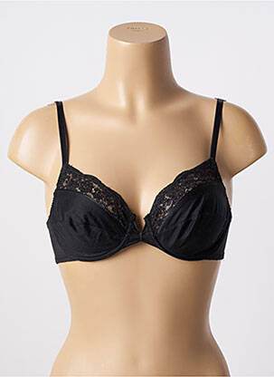 Sutien efect material satinat sutien cupe întregi cu decolteu înalt negru WARNER'S femeie