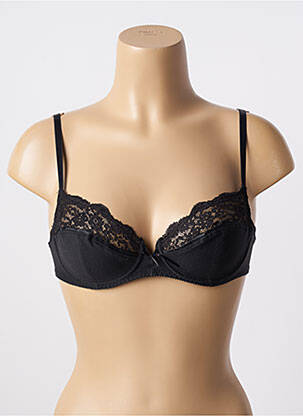 Sutien efect material satinat sutien cupe întregi cu decolteu înalt negru WARNER'S femeie