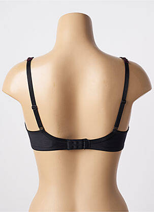 Sutien efect material satinat sutien cupe întregi cu decolteu înalt negru CONTURELLE femeie
