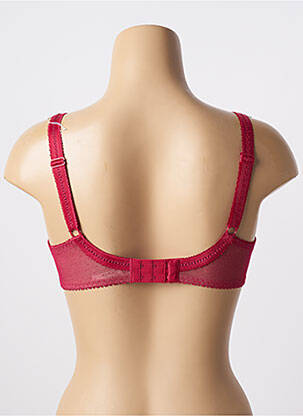 Sutien efect material satinat sutien cupe întregi cu decolteu înalt roz PLAYTEX femeie