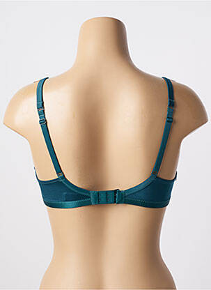 Sutien efect material satinat sutien cupe întregi cu decolteu înalt verde CONTURELLE femeie