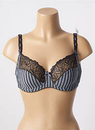 Sutien efect material satinat sutien cupe întregi cu decolteu înalt gri CONTURELLE femme