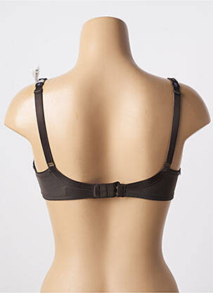 Sutien efect material satinat sutien cupe întregi cu decolteu înalt gri CONTURELLE femeie