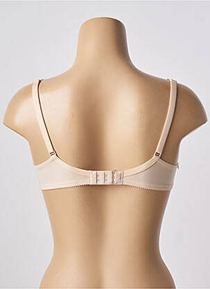 Sutien efect material satinat sutien cupe întregi cu decolteu înalt culoare piersică CONTURELLE femeie