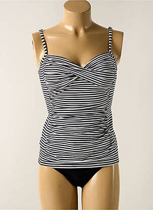 Tankini efect material satinat negru SUNFLAIR femeie