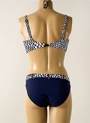 Costum de baie din două piese elasticitate top sutien modelat albastru SUNFLAIR femeie
