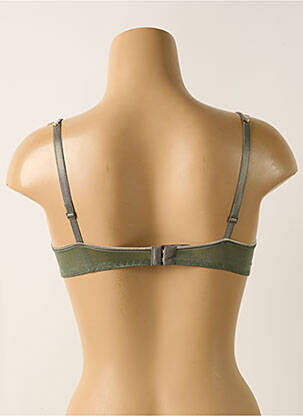Sutien efect material satinat top sutien modelat verde LILLY femeie
