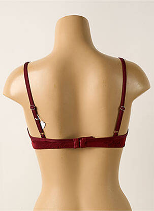 Sutien efect material satinat top sutien modelat roșu PLAYTEX femeie